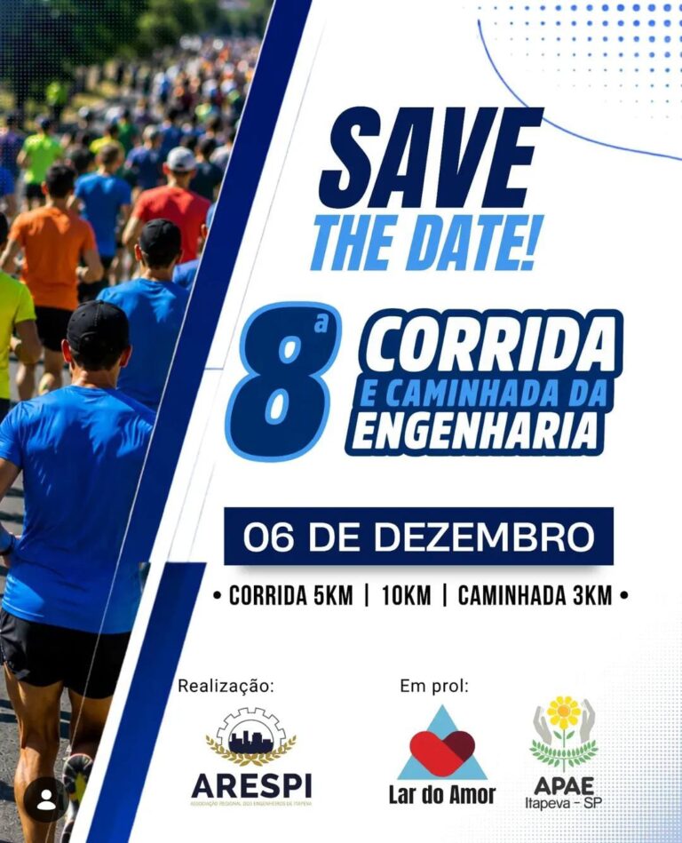Vem aí a 8ª Corrida e Caminhada da Engenharia em Prol do Lar do Amor